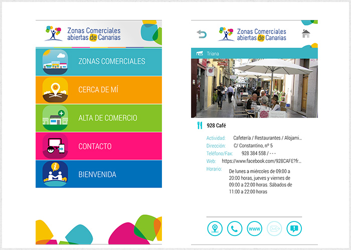 App Zonas Comerciales Abiertas