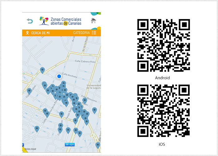 App Zonas Comerciales Abiertas